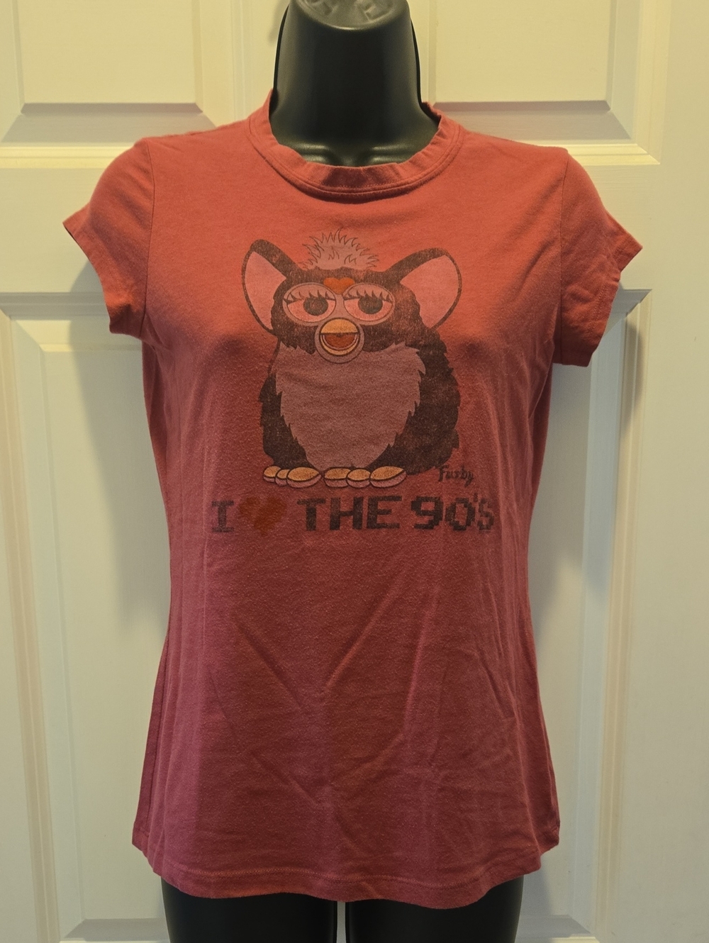 Vintage Y2K Mighty Fine Furby "I ❤️ The 90s" Graphic Baby Tee | Women’s S